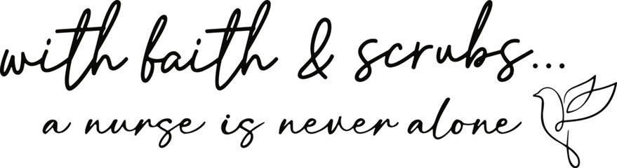 Faith Nurse SVG, Nurse SVG, Faith SVG, Nurse Life SVG