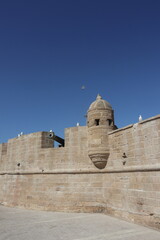 Historic Seaside Ramparts and Watchtower in Essaouira, Morocco