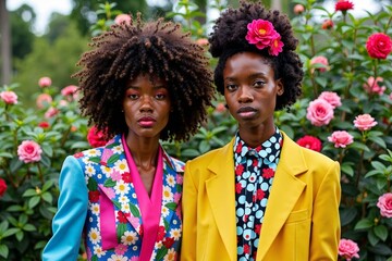 Colorful and Avant-Garde: Fashion Designers' Whimsical Outdoor Photoshoot