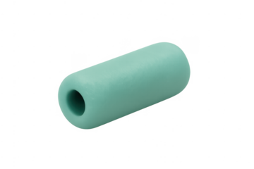 Green plastic cylinder handle industrial component