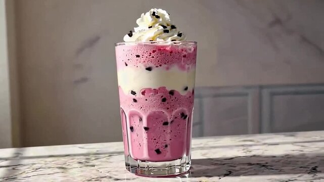 gulab shake or rose falooda indian drink video 