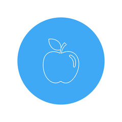 Simple Apple Fruit Outline Icon