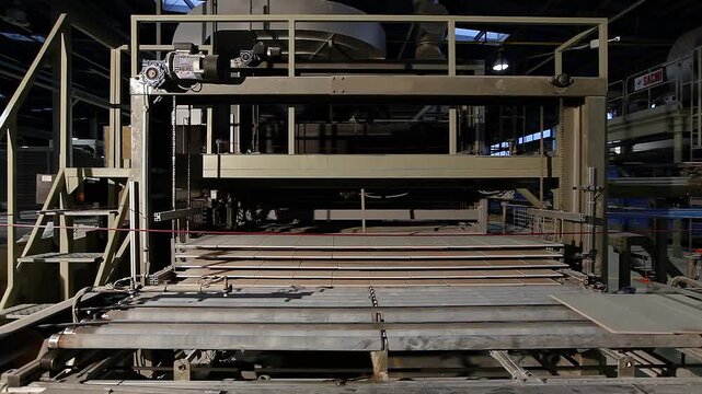 Roller conveyor system in a ceramic tile factory. Roller Kiln for the Production of Ceramic Tiles. Firing. The roller kilns. Industrial drying for ceramics. Industrial kilns for Ceramic Tiles. 