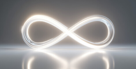 Glowing Infinity Light Symbol