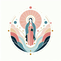 Ilustra&ccedil;&atilde;o de Nossa Senhora de Guadalupe