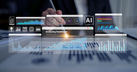 Data dashboard helps track business performance, identify trend patterns, and optimize strategic decision making for sustainable growth Parse