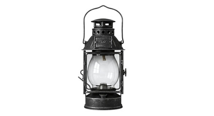 Antique Lantern on Transparent Background: Vintage Lighting, Illustration, and Retro Concept
