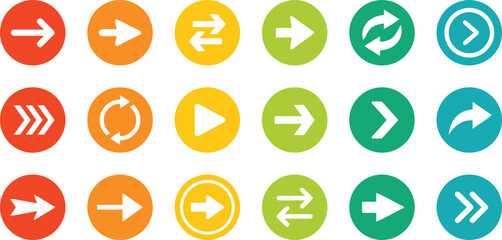 arrow, direction, navigation, pointer, symbol, icon, right arrow, left arrow, circular arrow, play button, forward, back, next, previous, refresh, repeat, move, transport, movement, signal, choice, se