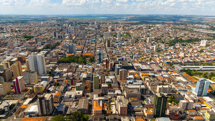Ponta Grossa, Paran&aacute;, Brasil. Aerial view of Ponta Grossa city.
