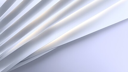 Obraz premium Abstract White Paper Layers with Soft Light and Shadows for Minimalist Background or Design Element