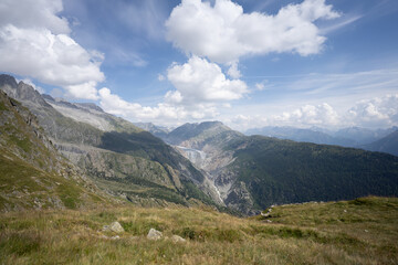 Fototapeta premium Aletschgletscher im Wallis
