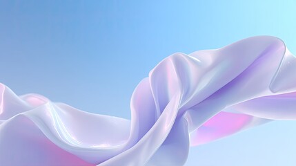 Soft Twisted Fabric Textile Design with Pastel Colors on Blue Background for Modern Aesthetic Applications