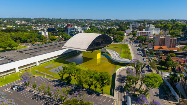 Museum Oscar Niemeyer in Curitiba, capital of Parana state, Brazil