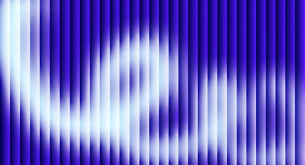 Abstract blue and white vertical stripes with light gradient effect