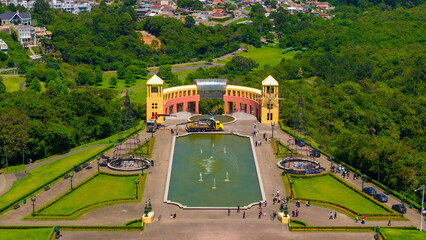 Tangua Park in sunset. CURITIBA, PARANA/BRAZIL. November, 2025.
