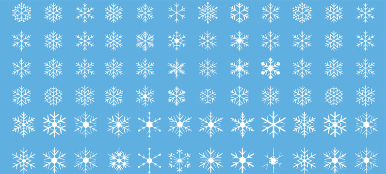 Delicate snowflakes on a light blue background bring a cool, wintery feel perfect for seasonal projects and holiday promotions