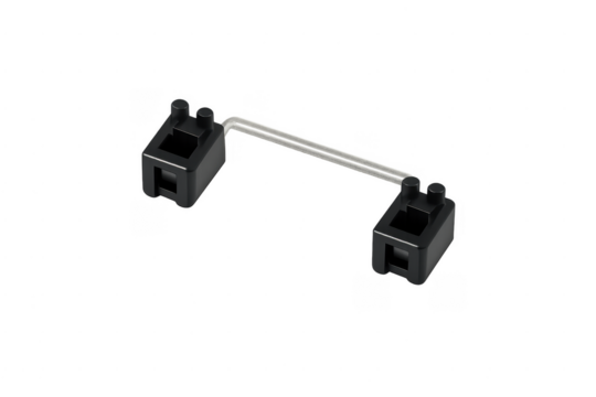 Keyboard stabilizer components creating smooth key presses
