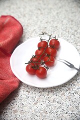 tomatoes cherry on a plate