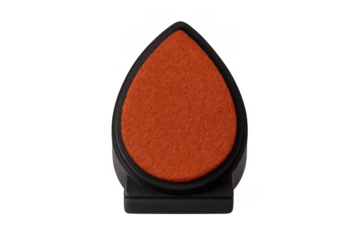 Orange teardrop ink pad for crafting and scrapbooking