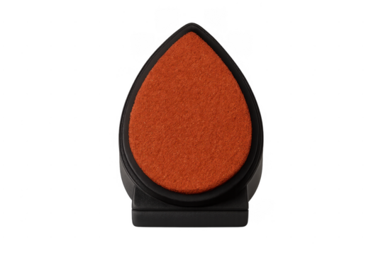 Orange teardrop ink pad for crafting and scrapbooking