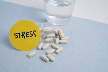 Stress relief and mental health management with pills and supplements