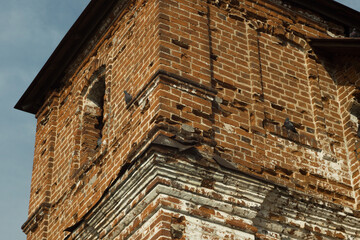 abandoned Boris and Gleb temple in Rostov Veliky town