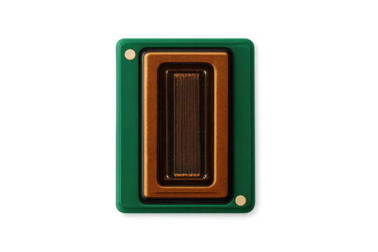 Green modern smart doorbell or intercom device