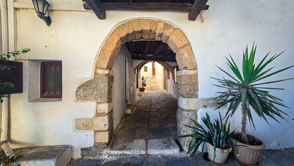 narrow street in old town