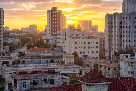 Sunset in Havana