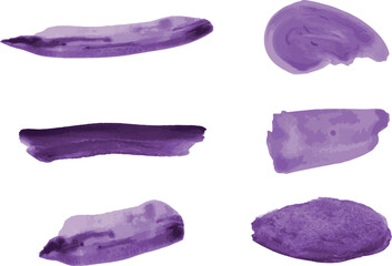 Bright Watercolor Brush Marks Pack