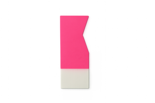 Pink adhesive paper sticky note flag transparent background