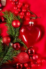 Monochrome red christmas lifestyle