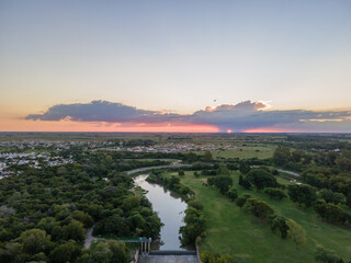 Atardecer en el parque 