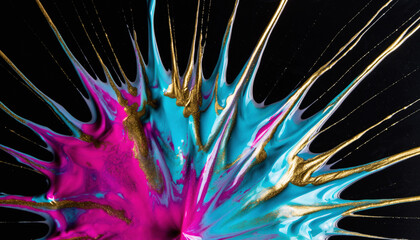 Abstract liquid color, surreal fluid dynamics