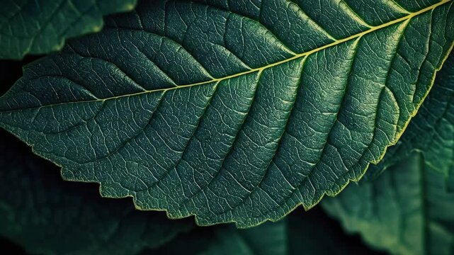 leaf texture macro view video