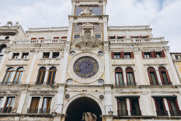 St. Mark's Clocktower astronomical dial in Piazza San Marco, Venice
