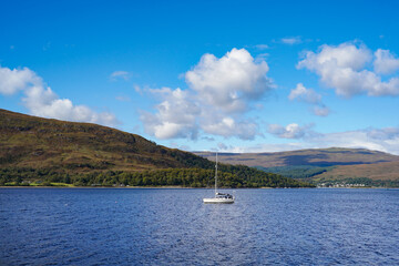 Loch Linnhe seen from Fort William in the Scottish highlands