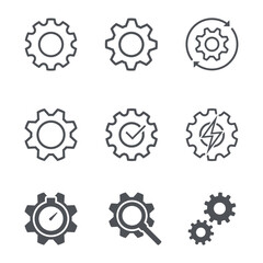 Gears Icon Set