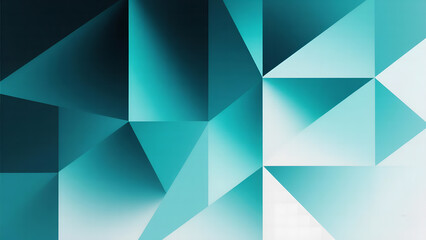 Abstract geometric background with shades of blue and white, featuring sharp triangular shapes.