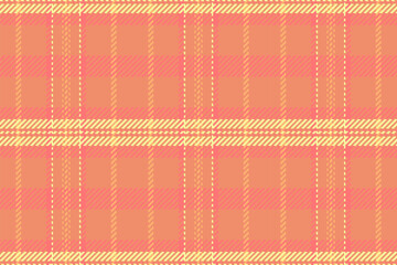 Warmtoned plaid pattern. A pixelated, geometric textile design in peach, yellow, and pink hues. Ideal for backgrounds, fabric designs, or vintageinspired projects.