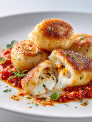 cheese stuffed gnocchi