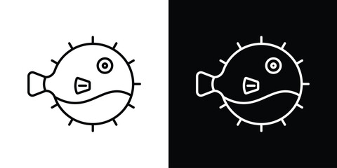 Blowfish icon In Trendy Design Vector Eps 10 © Witty