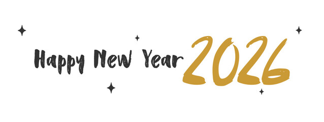 "Happy New year 2026" Black background, Hello 2026. Greeting Card Vector Eps 10 © iCreativePrints