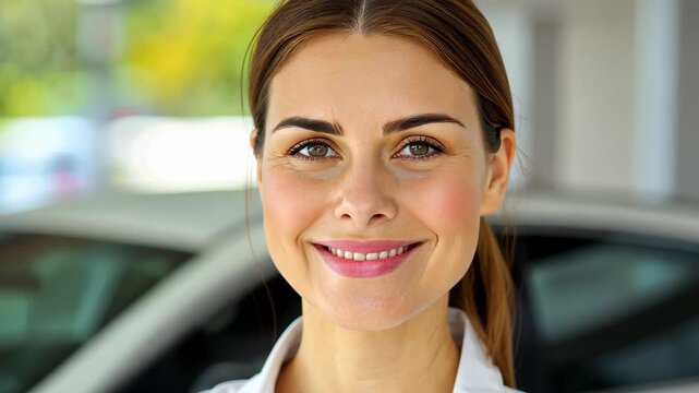 Radiant Confidence: A poised professional radiates genuine warmth and approachability, capturing the essence of expertise and trust. 