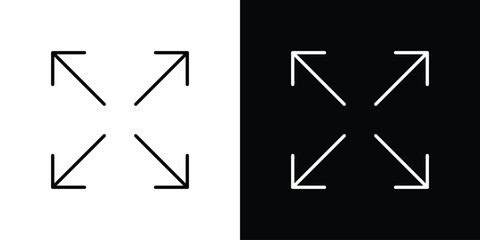 Expand arrows icon In Trendy Design Vector Eps 10