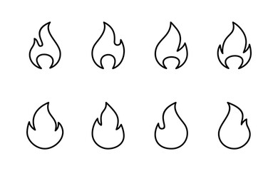 Fire icon vector. fire sign and symbol