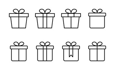 Gift icon vector. gift sign and symbol. birthday gift