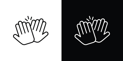 High Five icon In Trendy Design Vector Eps 10 © Witty