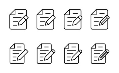 Note icon vector. notepad sign and symbol