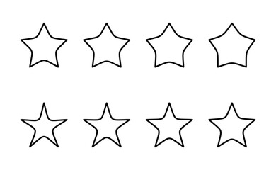 Star icon vector. rating sign and symbol. favourite star icon